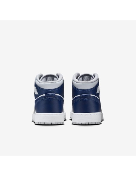 Jordan 1 Mid Wolf Grey Midnight Navy GS DQ8423104 MBS
