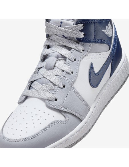 Jordan 1 Mid Wolf Grey Midnight Navy GS DQ8423104 MBS