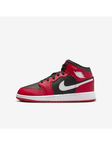 Jordan 1 Mid Gym Red Black White GS DQ8423061 MBS