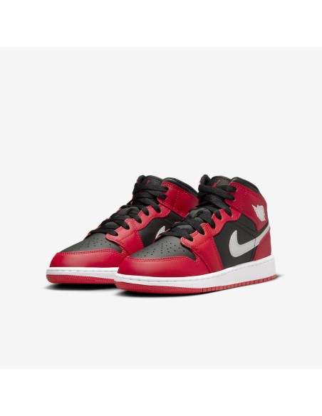 Jordan 1 Mid Gym Red Black White GS DQ8423061 MBS