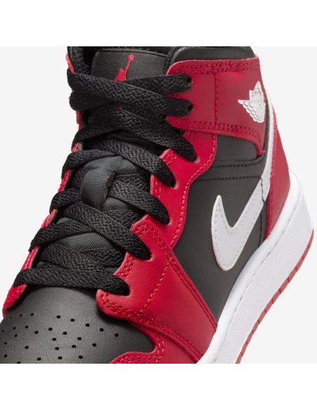 Jordan 1 Mid Gym Red Black White GS DQ8423061 MBS