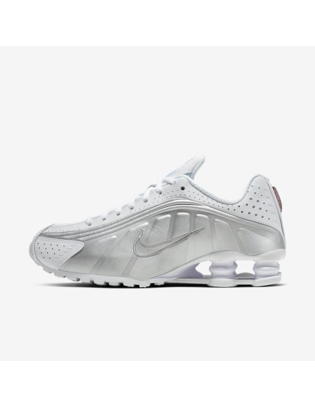 Nike Shox R4 White Metallic Silver Women's AR3565101 MBS