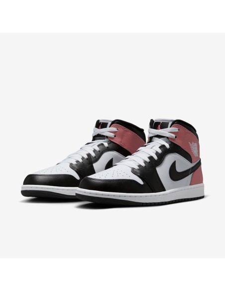 Jordan 1 Mid White Rust Pink Black DQ8426100 MBS