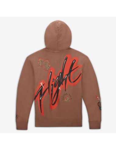 Travis Scott x Jordan Flight Graphic Hoodie Archaeo Brown DO4093256 MBS