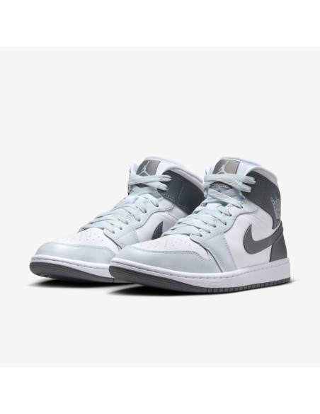 Jordan 1 Mid White Smoke Grey Women's BQ6472113 MBS