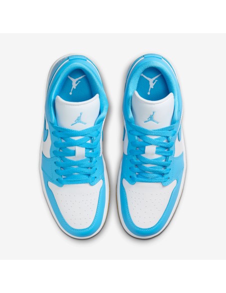 Jordan 1 Low White Gum Light Brown Dark Powder Blue Women's DC0774104 MBS