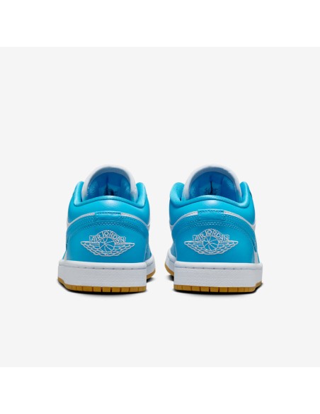 Jordan 1 Low White Gum Light Brown Dark Powder Blue Women's DC0774104 MBS