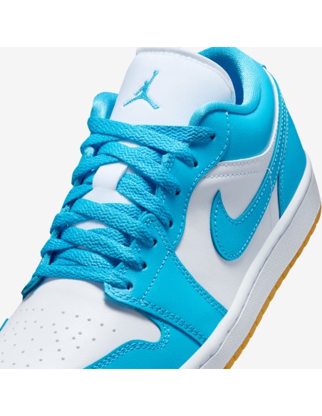 Jordan 1 Low White Gum Light Brown Dark Powder Blue Women's DC0774104 MBS