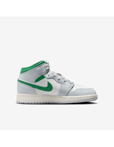 Jordan 1 Mid White Pure Platinum Pine Green GS DQ8423142 MBS