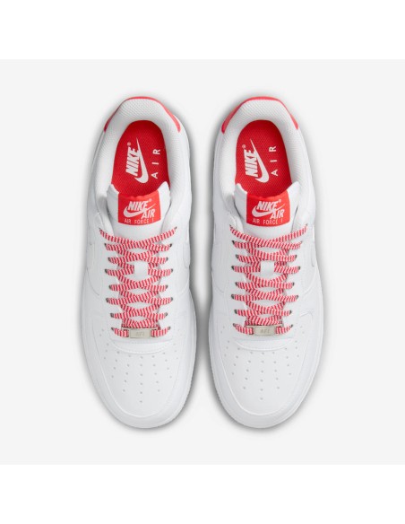 Nike Air Force 1 Low '07 White Pink Foam Metallic Silver Light Crimson Women's IB7167103 MBS