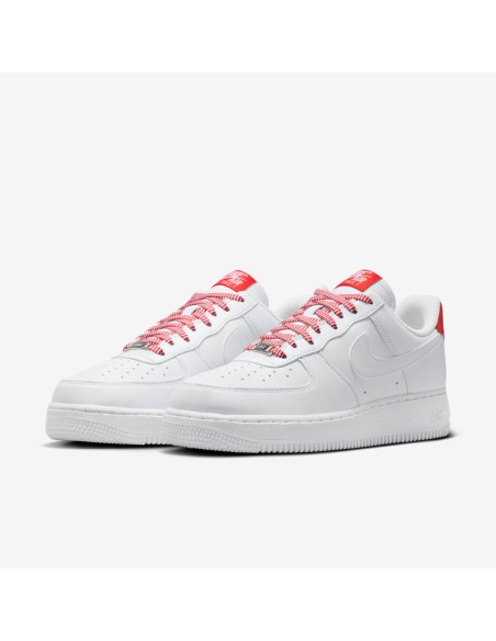 Nike Air Force 1 Low '07 White Pink Foam Metallic Silver Light Crimson Women's IB7167103 MBS