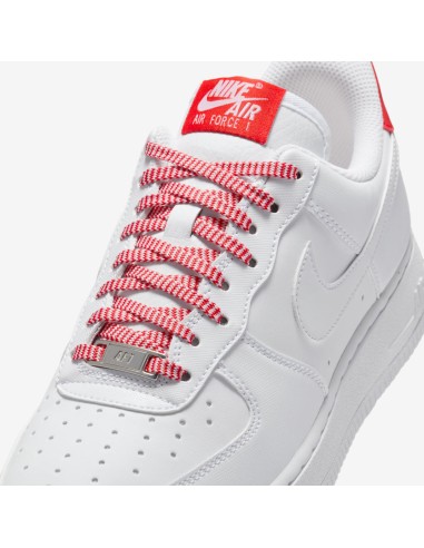 Nike Air Force 1 Low '07 White Pink Foam Metallic Silver Light Crimson Women's IB7167103 MBS