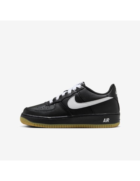 Nike Air Force 1 Low LV8 Black Gum Light Brown White GS IB8845001 MBS