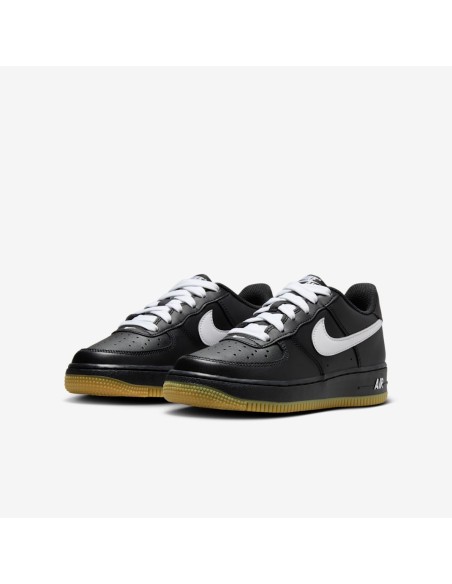 Nike Air Force 1 Low LV8 Black Gum Light Brown White GS IB8845001 MBS