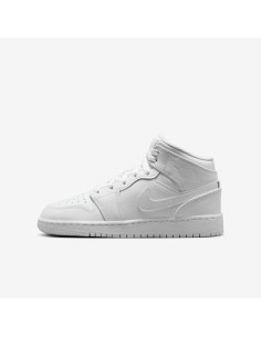 Jordan 1 Mid Triple White 2023 GS 554725136 MBS