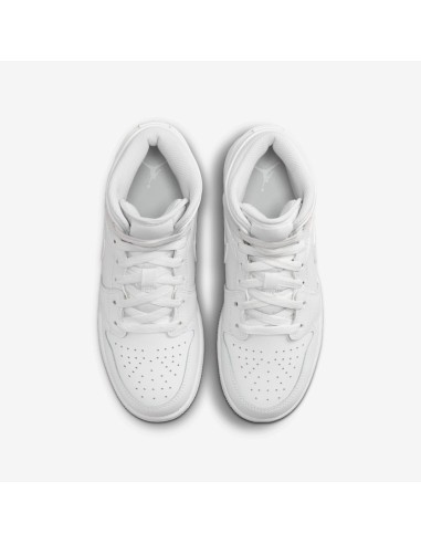 Jordan 1 Mid Triple White 2023 GS 554725136 MBS
