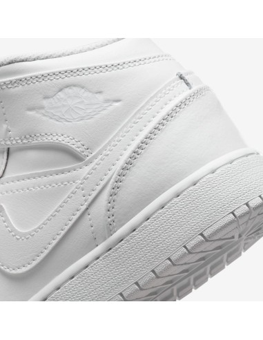 Jordan 1 Mid Triple White 2023 GS 554725136 MBS