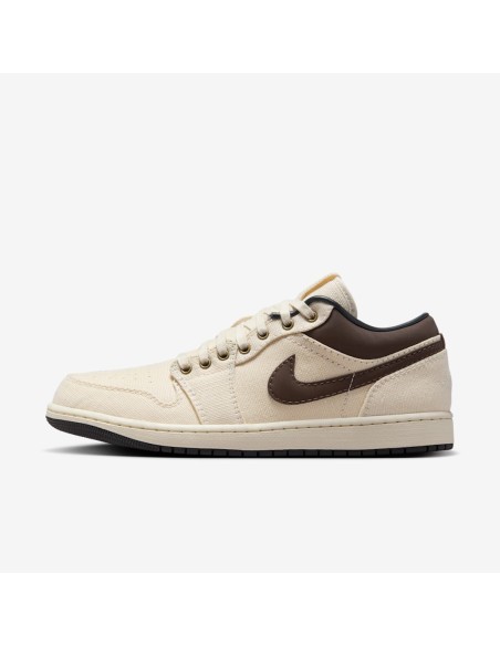 Jordan 1 Low Premium Pale Ivory Off Noir Baroque Brown IB8058110 MBS