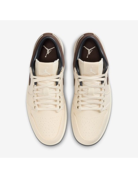 Jordan 1 Low Premium Pale Ivory Off Noir Baroque Brown IB8058110 MBS