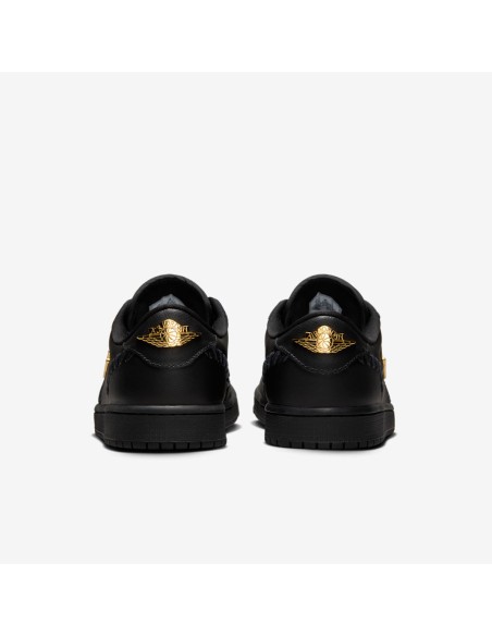 Jordan 1 Low Method of Make Black Metallic Gold Women's FN5032007 MBS