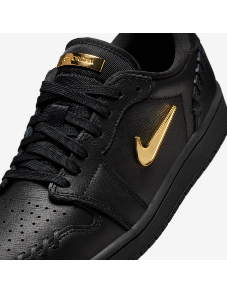 Jordan 1 Low Method of Make Black Metallic Gold Women's FN5032007 MBS