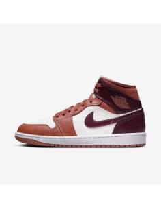 Jordan 1 Mid Dusty Peach Night Maroon Women's BQ6472200 MBS