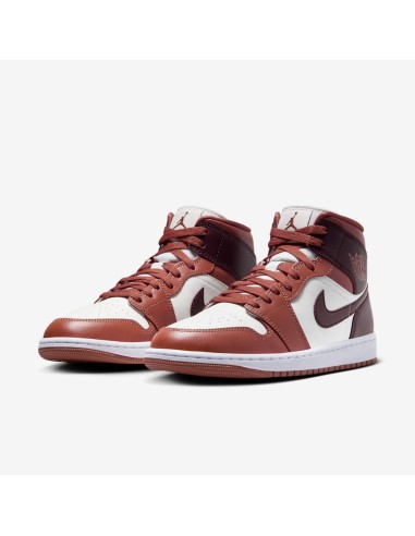 Jordan 1 Mid Dusty Peach Night Maroon Women's BQ6472200 MBS