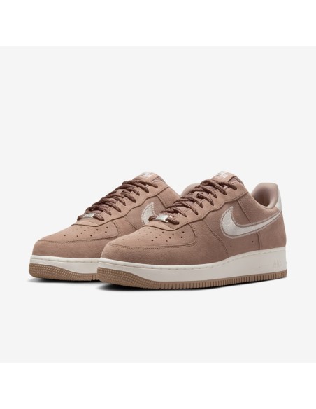 Nike Air Force 1 Low '07 LV8 Mink Brown Embroidered Swoosh HJ4465200 MBS
