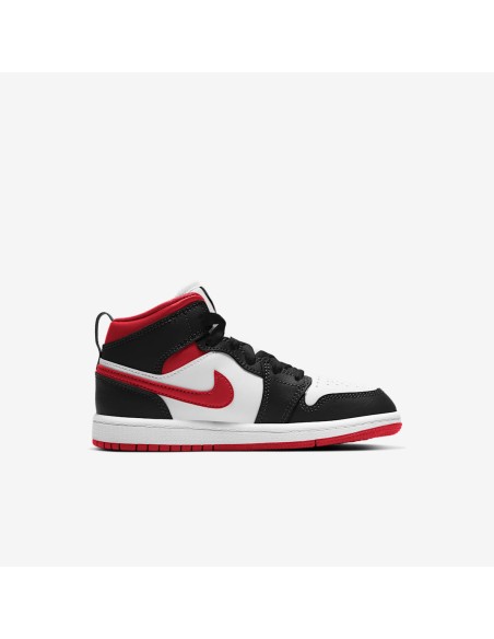 Jordan 1 Mid Gym Red Black White PS 640734122 MBS
