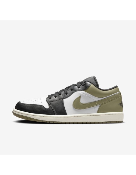 Jordan 1 Low Black Toe Medium Olive 553558092 MBS
