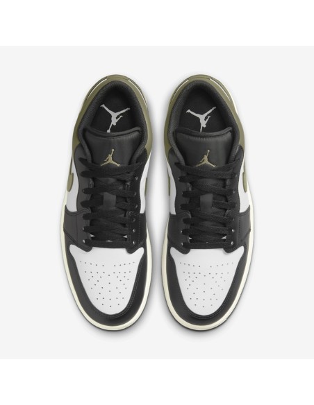 Jordan 1 Low Black Toe Medium Olive 553558092 MBS