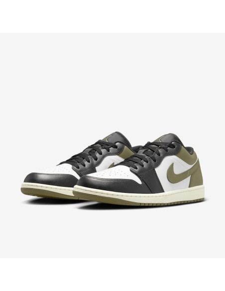 Jordan 1 Low Black Toe Medium Olive 553558092 MBS