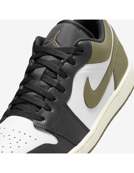 Jordan 1 Low Black Toe Medium Olive 553558092 MBS