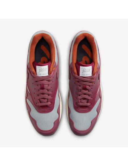 Nike Air Max 1 Patta Waves Rush Maroon with Bracelet DO9549001 MBS