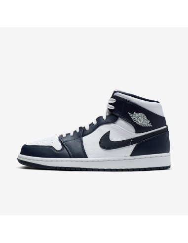 Jordan 1 Mid White Metallic Gold Obsidian 554724174 MBS