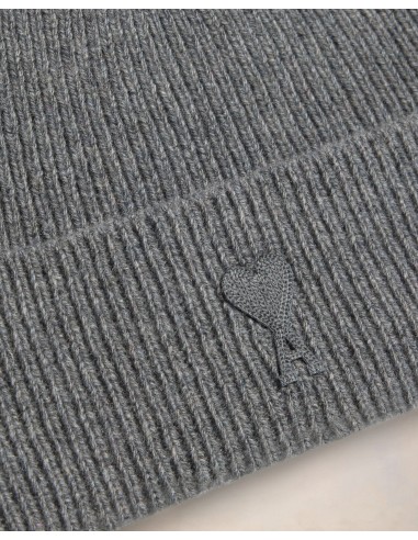Ami Paris Cashmere Beanie Grey UHA107005052 MBS