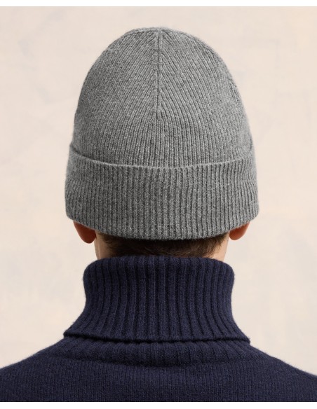 Ami Paris Cashmere Beanie Grey UHA107005052 MBS