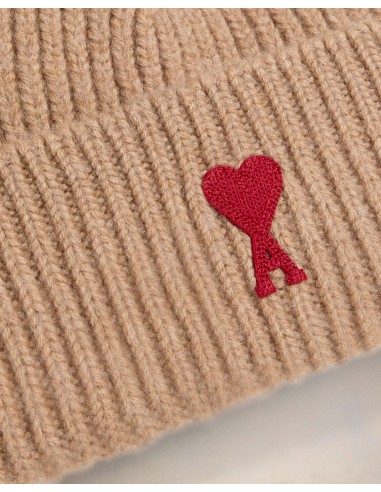Ami Paris Beanie Wool Beige UHA116018289 MBS