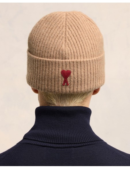 Ami Paris Beanie Wool Beige UHA116018289 MBS