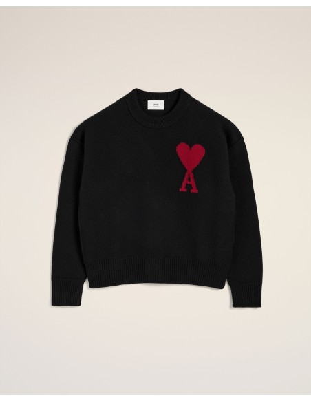 Ami Sweater 'BlackRed' BFUKS006018009 MBS