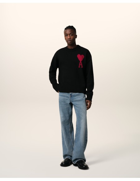 Ami Sweater 'BlackRed' BFUKS006018009 MBS