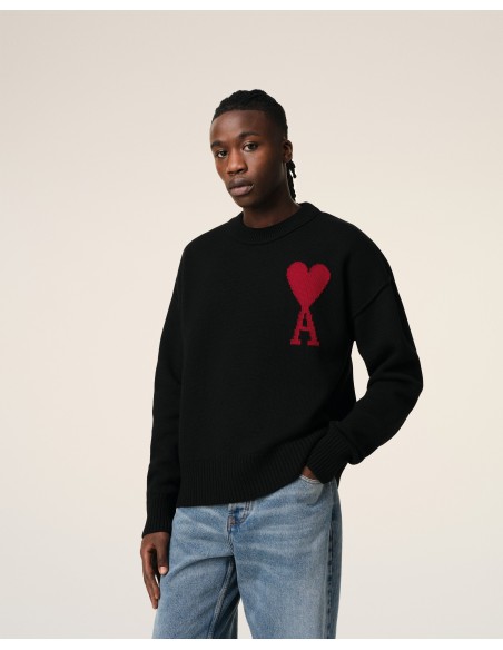 Ami Sweater 'BlackRed' BFUKS006018009 MBS