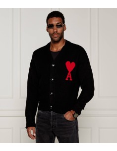 Ami ADC Cardigan 'BlackRed' BFUKC002018 MBS