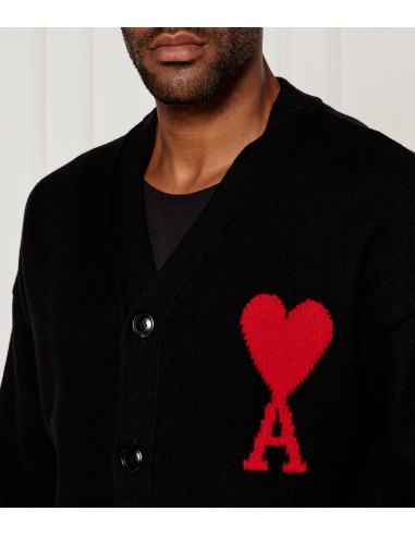 Ami ADC Cardigan 'BlackRed' BFUKC002018 MBS