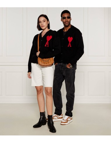 Ami ADC Cardigan 'BlackRed' BFUKC002018 MBS