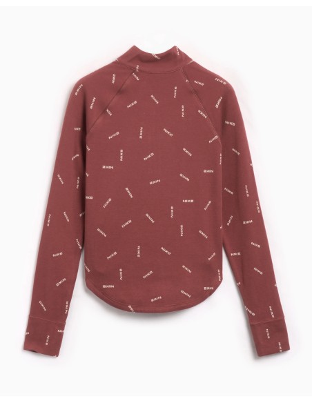 Nike Sportswear Collection Slim 12Zip Logo Top Red SepiaLight Orewood BrownRed Sepia FV7821218