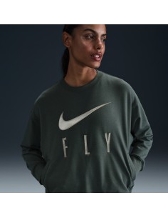 Nike Swoosh Fly CrewNeck Basketball Sweatshirt Vintage GreenJade HorizonWhite FQ6035338