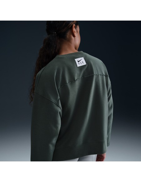 Nike Swoosh Fly CrewNeck Basketball Sweatshirt Vintage GreenJade HorizonWhite FQ6035338