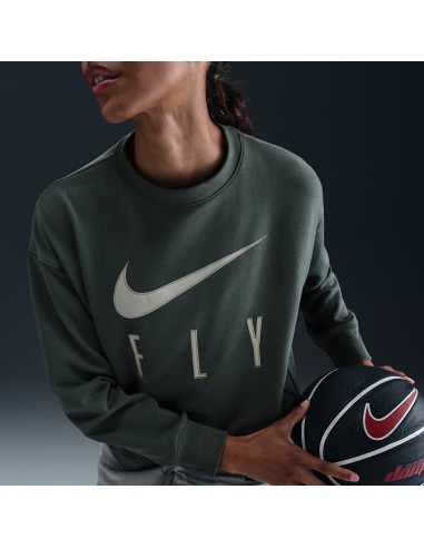 Nike Swoosh Fly CrewNeck Basketball Sweatshirt Vintage GreenJade HorizonWhite FQ6035338