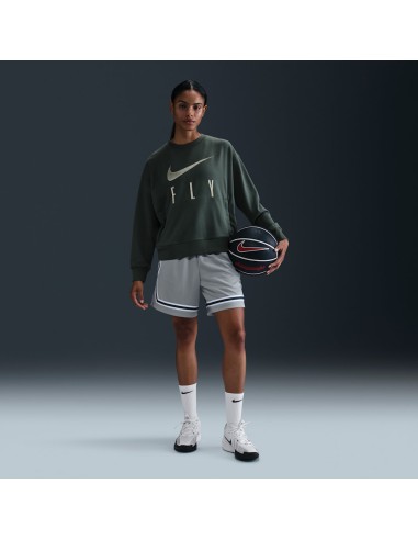 Nike Swoosh Fly CrewNeck Basketball Sweatshirt Vintage GreenJade HorizonWhite FQ6035338